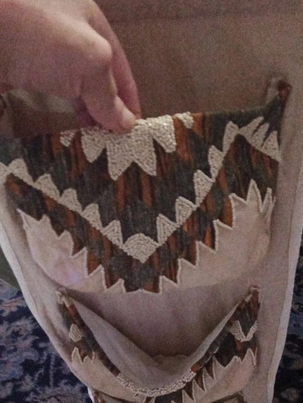 Handmade beige hanging